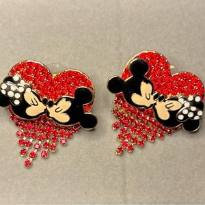 Baublebar Mickey and Minnie heart earrings